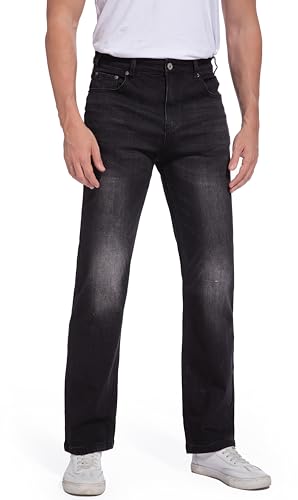 Men's Jeans Regular Fit High Waist Straight Stretch Cotton Jeans 5 Pocket3