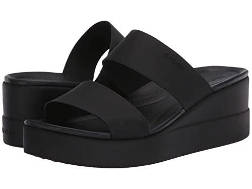 crocs womens BROOKLYN WEDGE BLACK/BLACK Wedge Sandal - 7 UK (W9) (206219-060) (B07TXW86FF) Amazon Price History, Amazon Price Tracker
