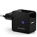 Produktbild deleyCON Universal 1 Port USB Ladegerät Netzteil - 1x USB Port - Smart-Chip Technologie - 12W 2,4A - USB Ladeadapter für Handy & Tablet - Schwarz