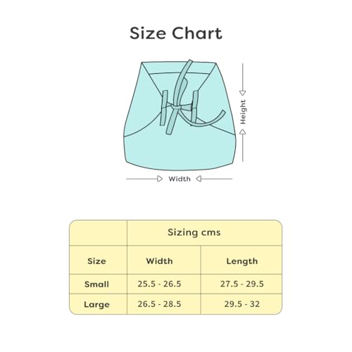 Image of superbottoms First Love DryFeel Langot for Newborn Baby | No Mess Langot | 100% Cotton Padding | Ultra-Soft | Diaper-Free Time | Large | Pack of 3