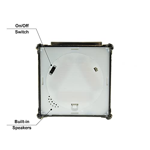 Clever Creations Lanterna Musical de Globo de Neve de Natal, Lanterna de Água com Glitter Giratório