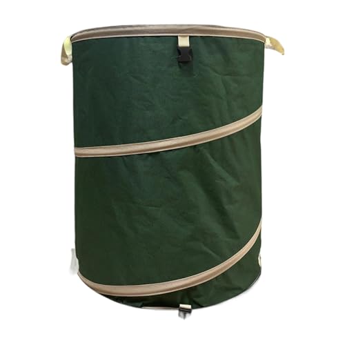 UncleS Papelera De Reciclaje Plegable Con Base Dura Tela Oxford 600D Para Hojas Desechos Organización Del Hogar Contenedor Almacenamiento Desechos Patio Resistente