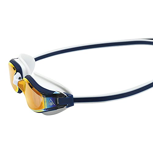 Aqua Sphere Fastlane Adult Swim Goggle - Red Titanium-Mirror Lens, Navy Blue + Red Frame, One Size (Ep2940406Lmr) #TOP4