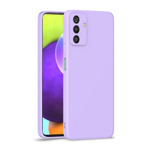 Image of Outlouders Back Cover for Samsung Galaxy M13 4G | Camera Protection | Durable Soft Matte Silicone Bumper Case (Purple)