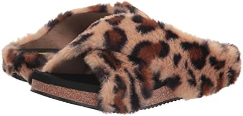 VOLATILE Women's Criss-Cross Sandal Slide, Natural Leopard, 7 | Image 6