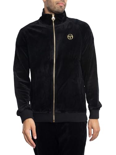 Sergio Tacchini Hombre Chaqueta Deportiva De Terciopelo Court,...