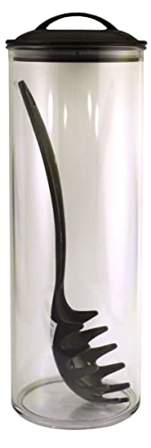 Reston Lloyd Black - Acrylic Spaghetti Jar & Fork