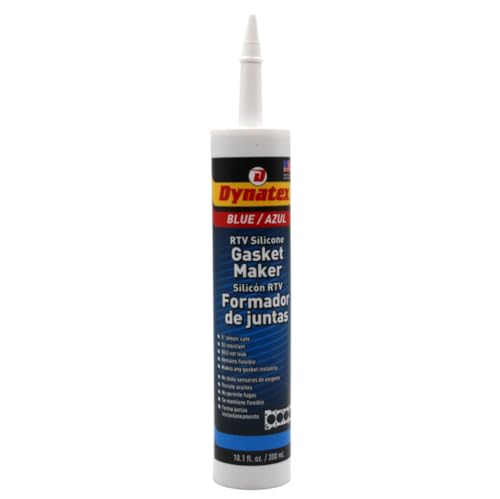 Image of Dynatex 143399 Blue RTV Silicone Gasket Maker, 300ml Cart, Single Component RTV, Formed-in-Place Gasketing Compound, Oil and Water Resistant, Remains Flexible, Instant Gasket Maker