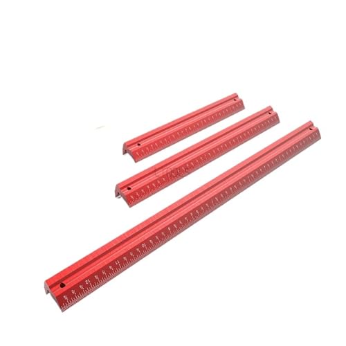 Regla de línea paralela/Vertical para carpintería, Calibre de precisión para medición, Marcado y trazado, Escala de Sistema británico de Doble Cara (Color: 3 Unidades) (1 Unidad de 12 Pulgadas)
