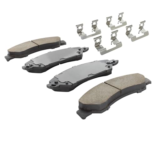 Image of QUALITY-BUILT Front Ceramic Brake Pads, Premium 1001-1092C, Compatible with 2005-2010 Cadillac /Chevrolet /GMC (Avalanche,Escalade,Escalade ESV,Escalade EXT,Sierra,Sierra 1500,Sierra 1500 Classic)
