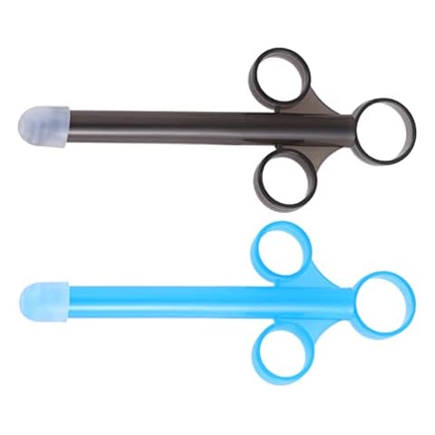 FOMIYES 2Pcs Anal Lube Applicator Syringe Personal Lubricant Shooter Anal Vaginal Applicators Injector Health Care for Men Women Couples Cover
