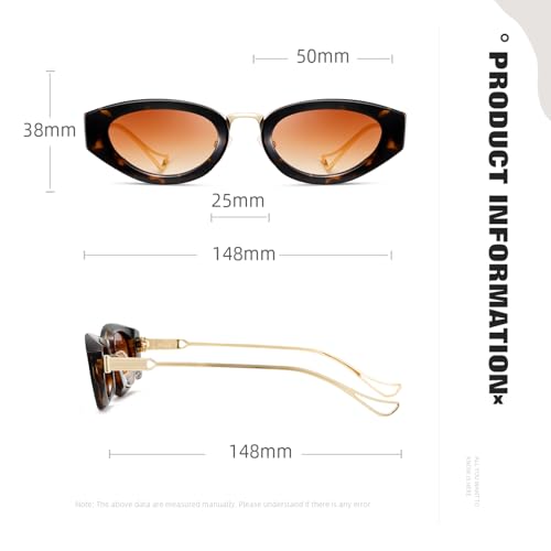 Cat Eye Sunglasses for Women Vintage Small Frame Sun Glasses for Female3