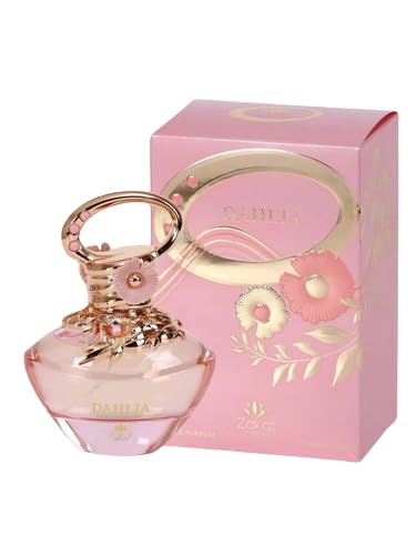 Dahlia Women Eau De Parfum Spray, Oriental Scent, 3.4 Fl Oz, Glass Bottle, Luxury Theme