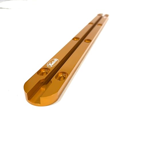 Ketch X-Aktrak - Universal Heavy Duty Aluminum T-Track for Kayaks, Boats, Automotive, and Woodworking - Orange Anodized 18