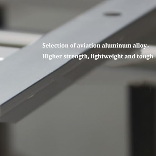 Adjustable Balcony Table with Railing Wall Mounted Folding Table Space Saving Hanging Table for JNHWll Areas Aluminum Patio Desk for Garden & Terrace