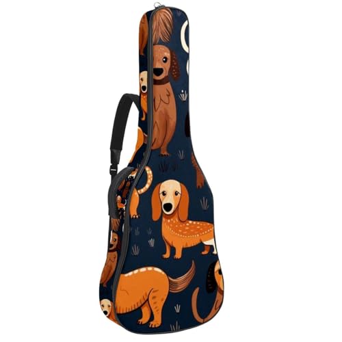 Housse de transport pour guitare teckel un cadeau original amusant