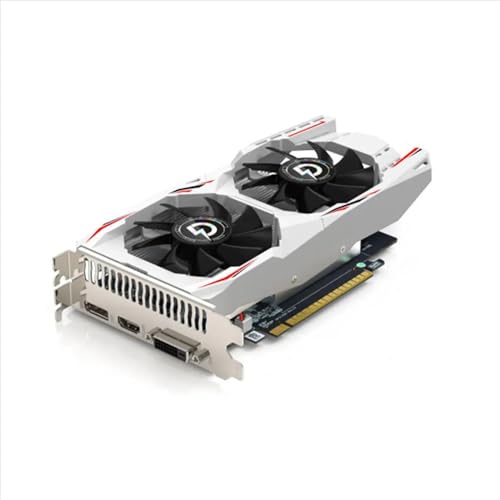 Scheda Video GTX 1050 Ti GTX1050Ti 4 GB GDDR5 128 bit 1291MHz, Scheda Grafica GPU per PC Gaming, DVI, HDMI, DisplayPort, PCI Express 3.0 x16, Supporta DirectX 12 - Bianco - Scheda video - Immagine 1