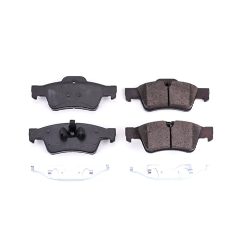 Image of PowerStop Rear Brake Pads for Mercedes-Benz G55 AMG 2011 |G63 AMG 2013-18 |G65 AMG 2016-18 |GL320 2007-09 |GL350 2010-12 - Z17 Ceramic Brake Pads with Installation Hardware, 17-1122
