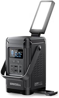 240W Portable Power Station 154Wh/48000mAh, 100W USB-C PD(Dual Way) LiFePO4 Battery Power Bank Station, 7 ports Solar Generator with LED and Stand for Camping, Home, Travel(Wall Charger Not Included)