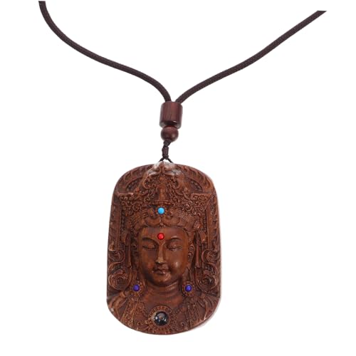 Pendentif bouddhiste en artisanat sculpté pour un collier de protection
