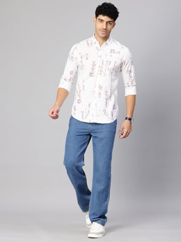 Image of Majestic Man Men's Stylish Unique Print Casual Shirt - Pure Cotton| Full Sleeve | Trendy & Comfortable