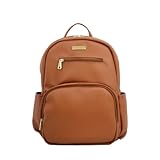 Mochila Feminina THIGOLINE em Couro Sintético para Notebook 14.1 - M-141 - Caramelo