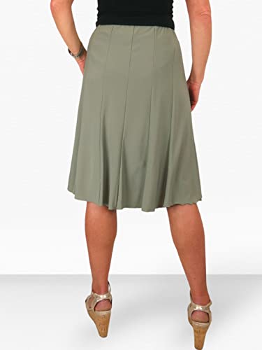 Jupe midi swing entièrement doublée et extensible pour un confort fluide du 36 au 50 - 2