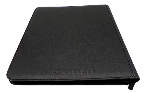 Docsmagic.de Premium Pro-Player 12-Pocket Playset Zip-Album Black - 480 Card Binder - MTG - PKM - YGO