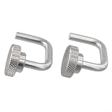 Comgooldool 2 Stück Edelstahl für Camp Ing Tisch Verbindungshaken Verlängerung Platte Link Schnallen Schiebeschnalle Ersatzteile für IGT Tisch Outdoor Klappmöbel Zubehör (Silber)