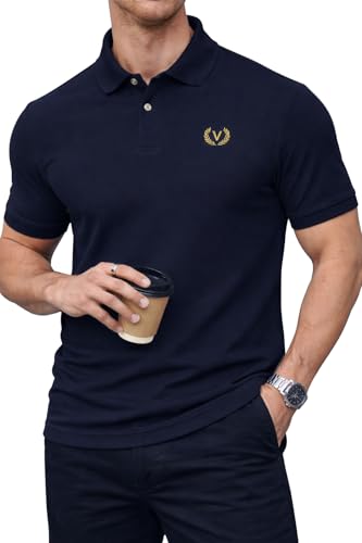 Image of Mack Jonney Men's Cotton Polo T-Shirt|Solid Regular Fit|Half Sleeve Collar T-Shirt for Casual Wear-MJ-32
