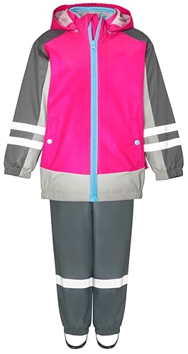 Regen-Set, Zweiteilig 3-in-1 Regenjacke und Regenhose, Fleece-Futter