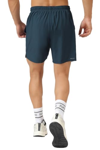 Image of FUAARK Double Layer 2 in 1 Sports Shorts with Inner Tights for Men Gym Tight Short with Pocket
