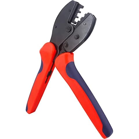 Leehitech Crimping Tool Electrical Cable Crimper for 2.5/4/6 mm Wire Connector Solar Connector Solar Wire Insulated Electrical Connectors Cover