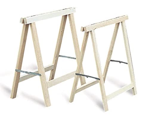 Tréteau pliant bois hêtre 750x750mm - MERCIER - 416