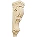 Ekena Millwork CORW08X09X30TRMA Large Jumbo Traditional Wood Corbels, 8"W x 9"D x 30"H, Maple