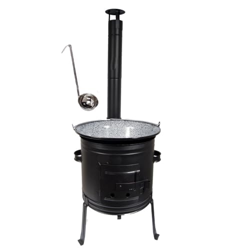 Set Ungarischer Ofen 31 + Gulaschkessel 14 Liter + GRATIS Schöpflöffel Gulaschkanone Suppentopf Set Ungarischer Ofen 31 + Gulaschkessel 14 Liter + GRATIS Schöpflöffel Gulaschkanone Suppentopf