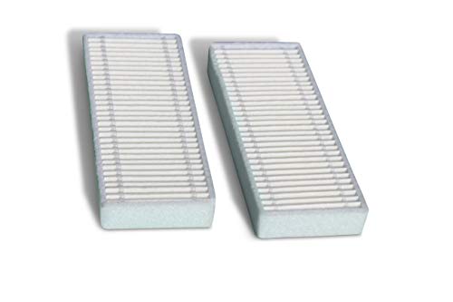 Compatible Replacement HEPA Filters for Coredy R300 Robot Vacuum Cleaner (White, 2-Pack) by DAK