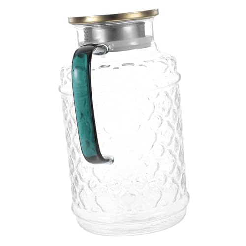 BESTonZON Pentola Dellacqua Brocca Da Tè Per Frigorifero Brocca Per Bevande Brocca Dacqua Fredda Brocca Con Beccuccio Brocca Caffè Brocca D'acqua Fredda Con Coperchio Acciaio Inossidabile