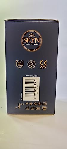 SKYN Original Kondome (20 Stück) | Skynfeel Latexfreie Kondome für Männer, Gefühlsecht Hauchzart, Kondome 53mm Breite – Bild 6