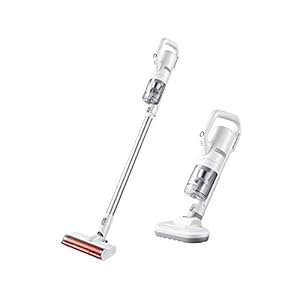 HUIXINLIANG Lichtgewicht stick vacuümreiniger, 19 kpa krachtige afzuiging, 2 in 1 draadloze handheld vac voor harde vloer en tapijt
