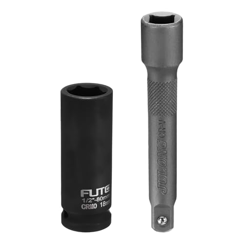 Douille à choc 18 mm avec rallonge de 12,7 cm pour débloquer les écrous