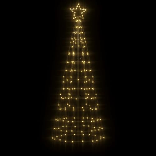Tidyard LED Weihnachtsbaum mit Erdspießen Kegelform Tannenbaum...
