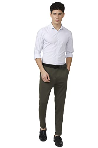 Image of Peter England Men's Carrot Fit Work Utility Pants