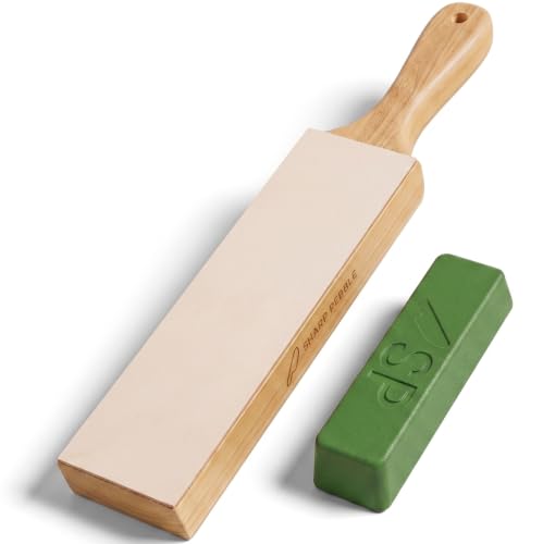 Sharp Pebble Leather Paddle Strop for Knife Sharpening