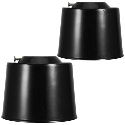 BESPORTBLE Cubierta Antipolvo para Ventilador de Techo, 2 Unidades Negro, Accesorio Reutilizable de Plástico Resistente, Protección Eficaz para Piezas Interiores, Compatible Varios Modelos,