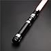 SABERIUS Ezron Smooth Swing Lightsaber | Espada de luz RGB Fuerza FX | 12 colores RGB 10 Set Soundfonts | Flash on Clash | Swing on | S_TSK-E05 (negro)