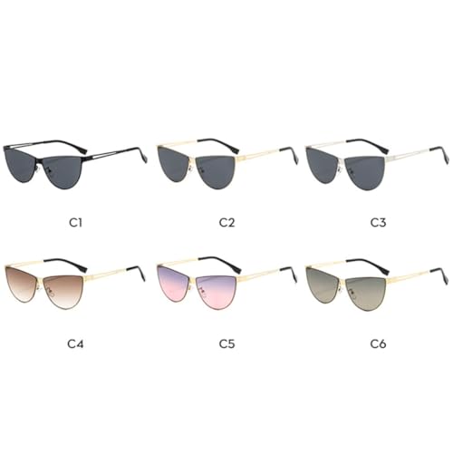 Lunettes de soleil œil de chat rétro à monture large contre les reflets