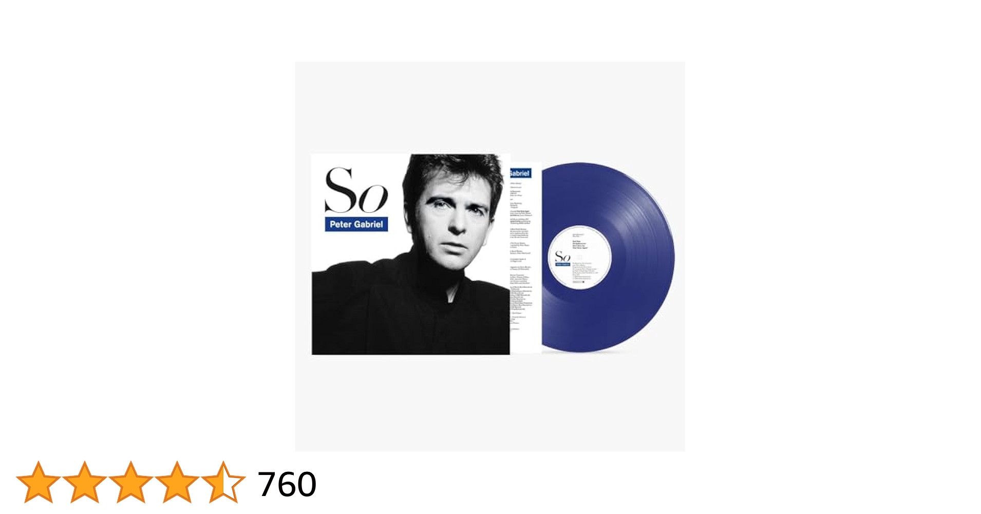 Amazon.com: Peter Gabriel - So Limited Edition Blue Color