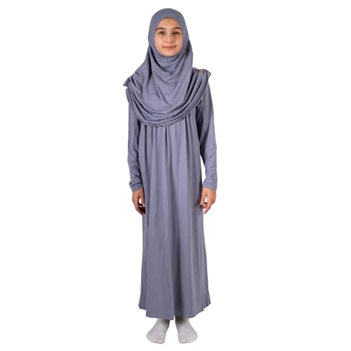 ihvan online Muslim Dress for Girls, Long Sleeve One-Piece Islamic Prayer Dress, Hijab for Kids, Girls Abaya, Islamic Gifts