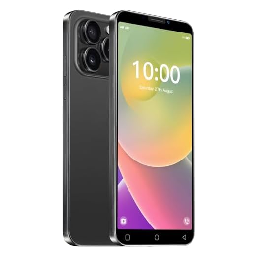 JtQtJ JtQ15P Cheap Smartphones, Android OS with 5.0 Inch IPS Display, Dual SIM, Dual Cameras, 16GB ROM (Expandable to 128GB), WiFi, GPS, Bluetooth, Face ID Basic Mobile Phones (JtQ15P-Black)